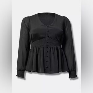 Smocked Waist Blouse